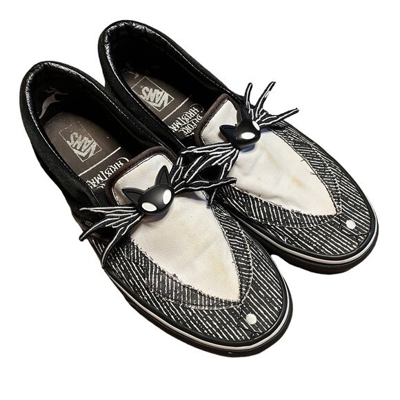 Vans The Nightmare Before Christmas x Classic Slip-On Jack Skellington 9M/10.5W - Picture 1 of 9